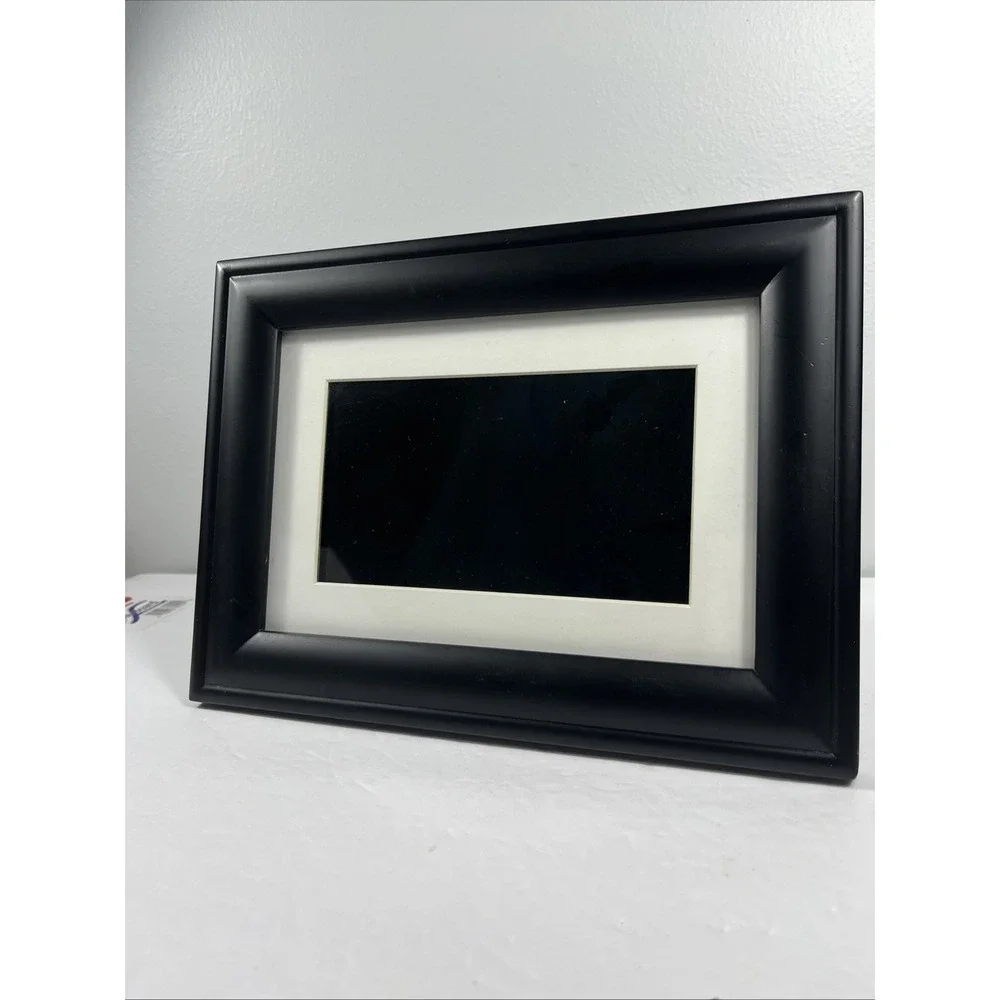 Polaroid Hi Res Digital Picture Frame Wood With Mat PDF-750W Pre-Owned Nice